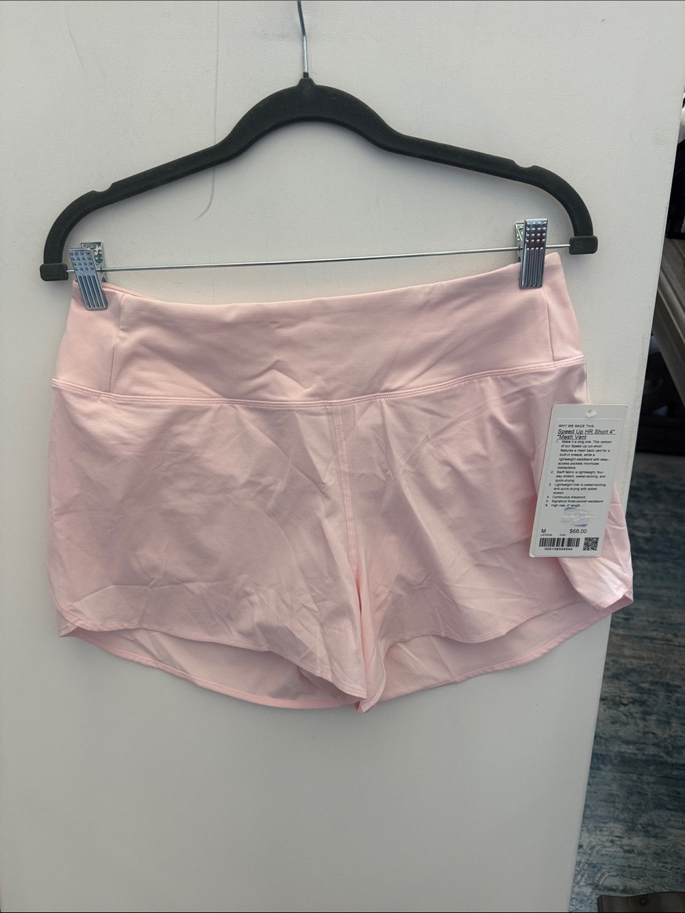 lululemon athletica Speed Up HR Short 4” Mesh Vent Pale Pink Medium